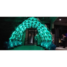 Green Light Tunnel Balloon Arch Entrance